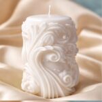 kalp glim soy wax candle celestial wave white
