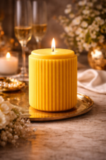 luxe ribbed candle