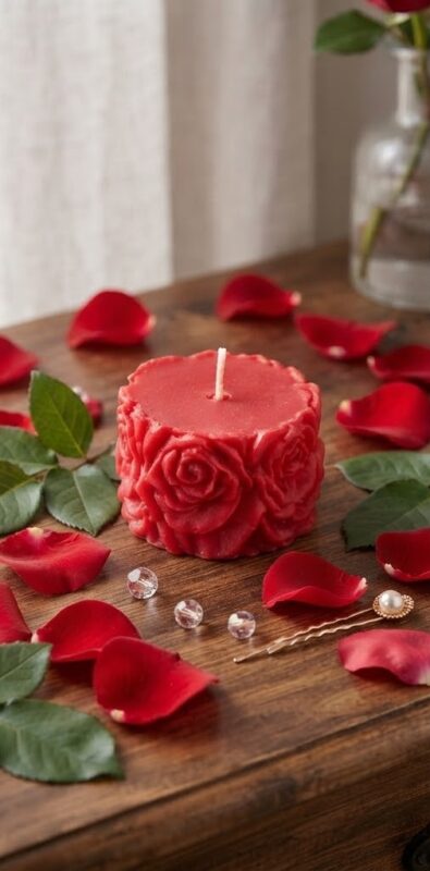 kalp-glim-candles-rose-grace-floral-candle-pack-of-2