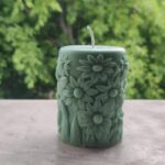 KALP-GLIM-FLORAL-CARVED-GREEN-CANDLE